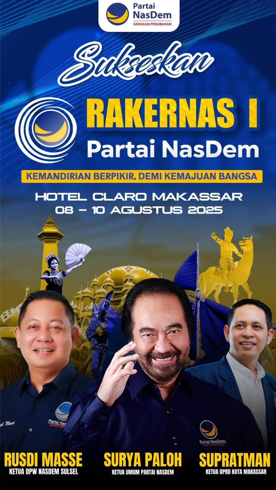Makassar Siap Jadi Tuan Rumah Rakernas Partai Nasdem