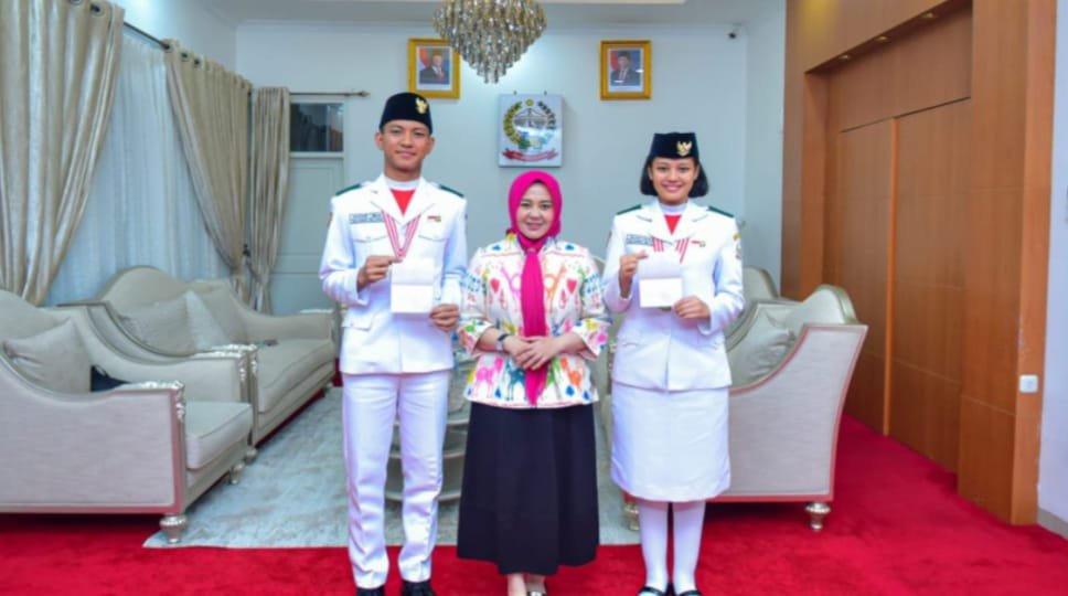 Aliah Sakira dan Nadhif Infanteri Ibha Bertemu Wakil Gubernur Sulawesi Selatan