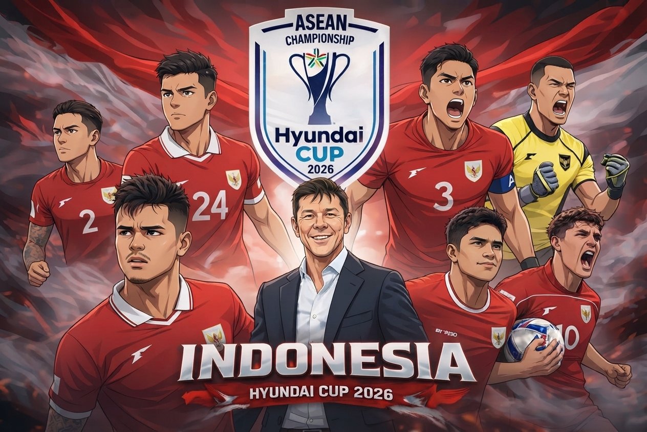 4 Hari Jelang Indonesia vs Singapura, Ini 23 Pemain Garuda dan Daftar 14 Negara FIFA ASEAN Cup 2026